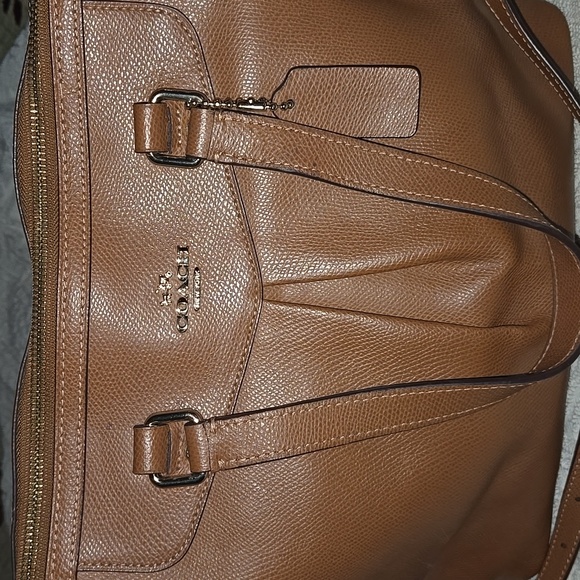 VINTAGE Coach PLEAT TOTE IN CROSSGRAIN LEATHER (COACH F34680) - Picture 3 of 10